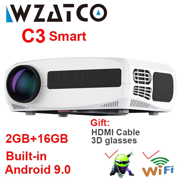 C3S-16 WZATCO C3S-16 ANDROID PROJECTOR 1080P