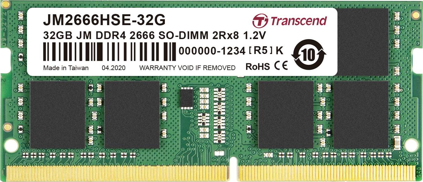 32GB DDR4 2666 Ram Memory - Laptop JM2666HSE-32G