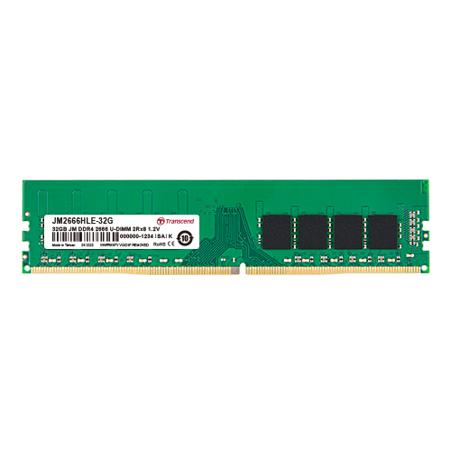 32GB TRANSCEND DDR4-2666 / 3200 U-DIMM - DESKTOP