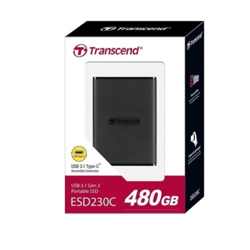 480GB TRANSCEND EXTERNAL SSD ESD230S USB 3.1 GEN2, TYPE-C