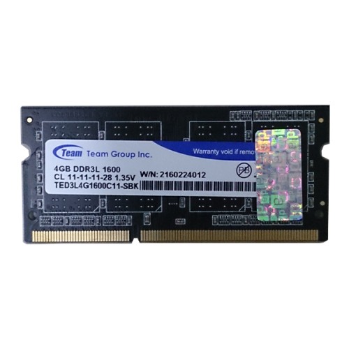 4GB DDR3L PC1600 RAM Memory - Laptop Low Volt