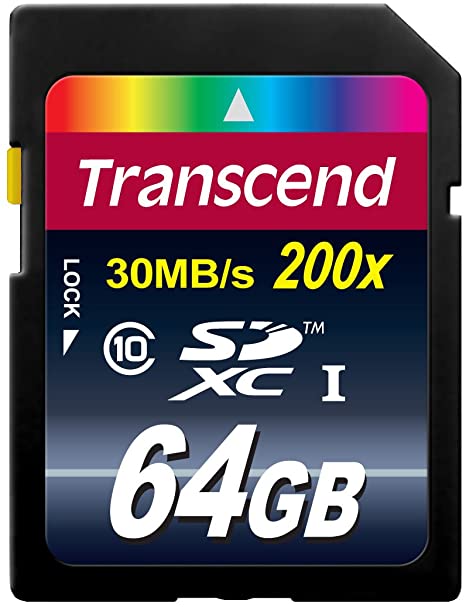 64GB SDHC CLASS 10 TRANSCEND 