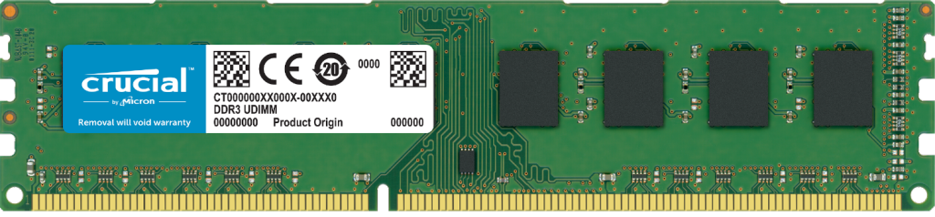 CRUCIAL 8GB DDR3 1600 DESKTOP RAM